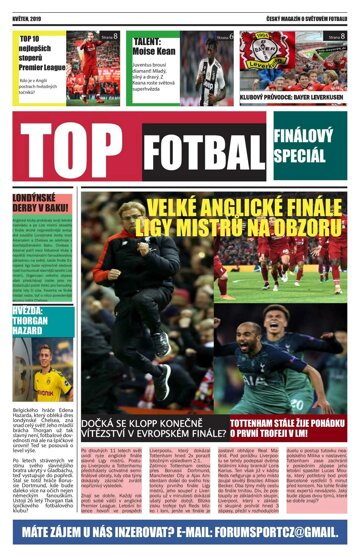 Obálka e-magazínu TOP Fotbal 10/2019