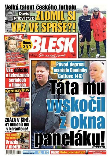 Obálka e-magazínu Blesk 25.1.2020