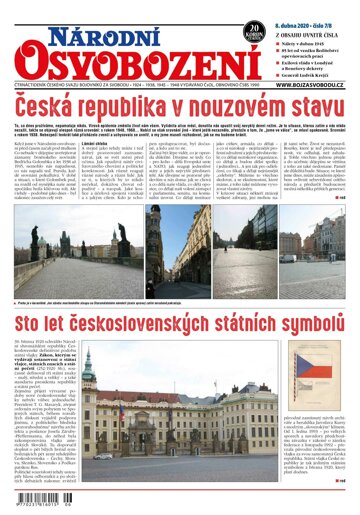 Obálka e-magazínu Národní Osvobození 7-8/2020