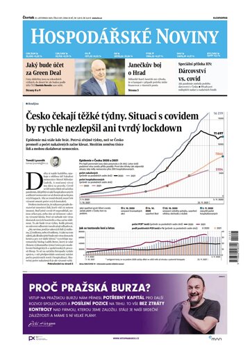Obálka e-magazínu Hospodářské noviny 227 - 25.11.2021