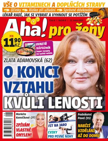 Obálka e-magazínu AHA! pro ženy 8/2022