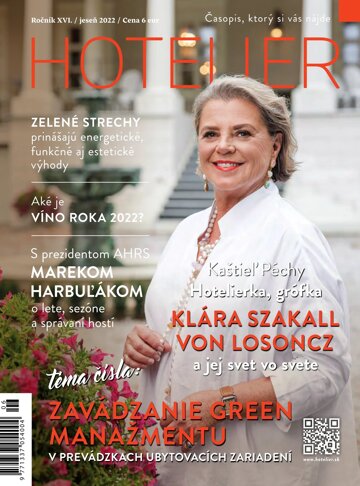 Obálka e-magazínu Hotelier jeseň 2022