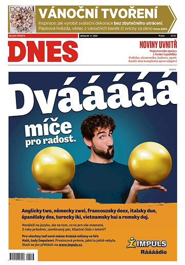 Obálka e-magazínu MF Dnes 30.11.2022