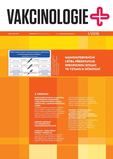 Obálka e-magazínu Vakcinologie 1/2016