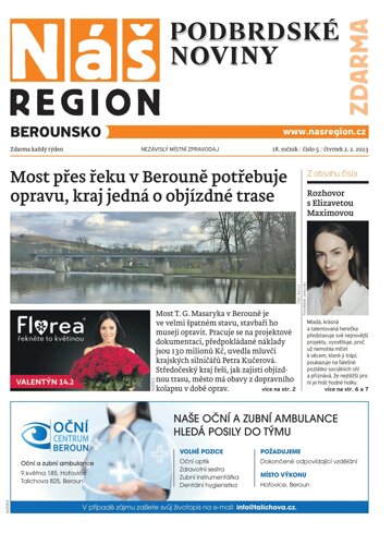 Obálka e-magazínu Náš Region - Berounsko 5/2023