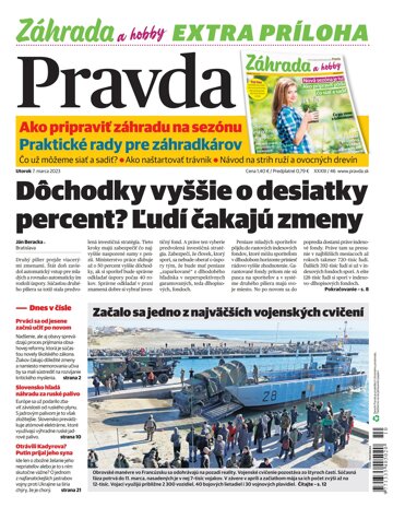 Obálka e-magazínu Pravda 7. 3. 2023