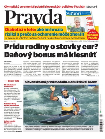 Obálka e-magazínu Pravda 30. 07. 2024