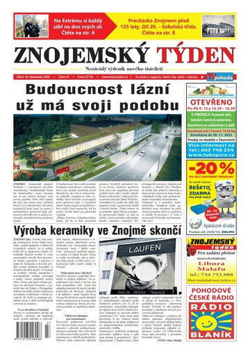 Obálka e-magazínu Znojemský týden 47/2025
