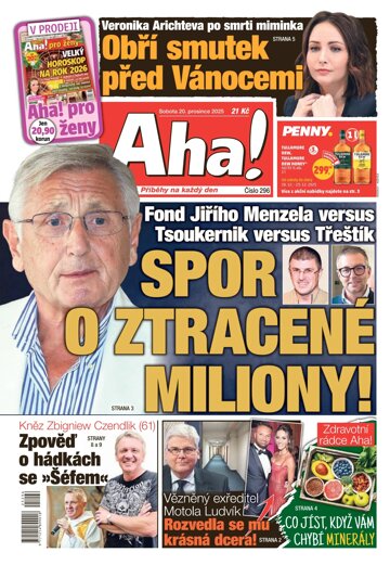 Obálka e-magazínu AHA! 20.12.2025