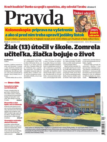 Obálka e-magazínu Pravda 30. 9. 2026