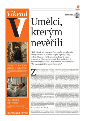 Obálka e-magazínu Hospodářské noviny - příloha Víkend 205 - 23.10.2026 Víkend