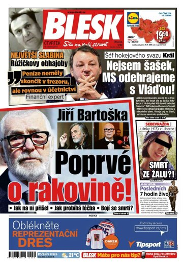 Obálka e-magazínu Blesk 16.4.2015