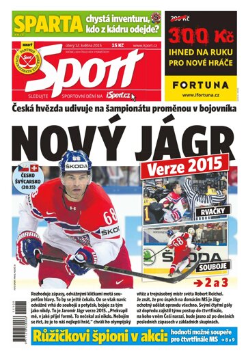 Obálka e-magazínu Sport 12.5.2015