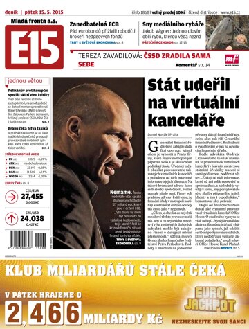 Obálka e-magazínu E15 15.5.2015