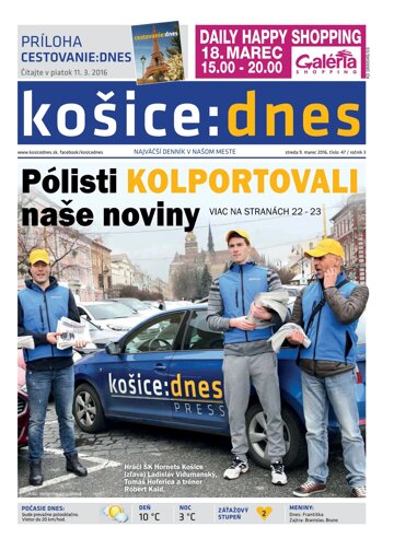 Obálka e-magazínu košice:dnes 9.3.2016