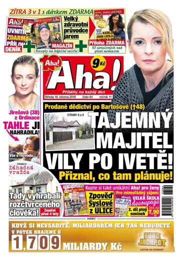 Obálka e-magazínu AHA! 16.3.2016