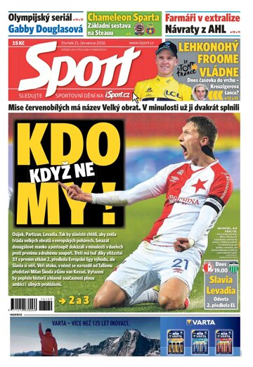 Obálka e-magazínu Sport 21.7.2016