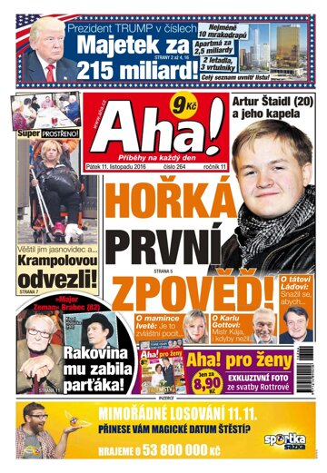 Obálka e-magazínu AHA! 11.11.2016