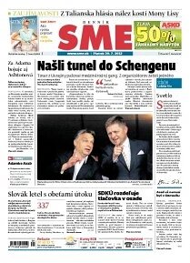 Obálka e-magazínu SME 20.7.2012