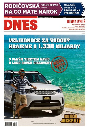 Obálka e-magazínu MF Dnes 18.4.2019