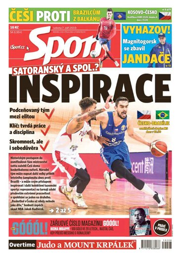 Obálka e-magazínu Sport 7.9.2019