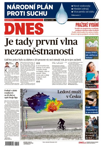 Obálka e-magazínu MF Dnes 13.5.2020