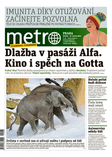 Obálka e-magazínu deník METRO 10.2.2021