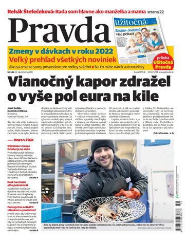 Obálka e-magazínu Pravda Dennik 22. 12. 2021