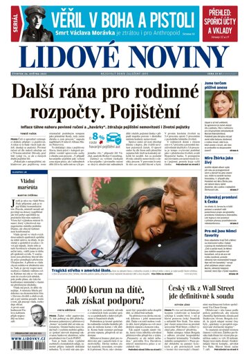 Obálka e-magazínu Lidové noviny 26.5.2022