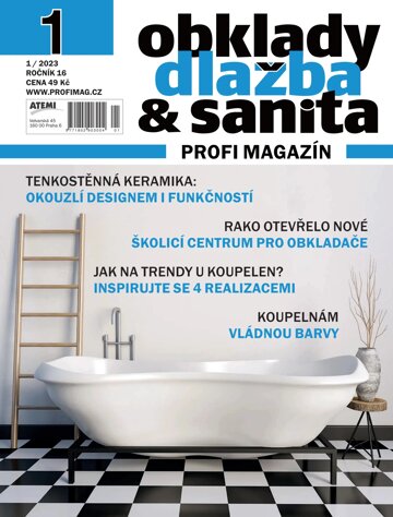 Obálka e-magazínu Obklady, dlažba & sanita 1/2023