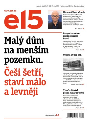 Obálka e-magazínu E15 10.11.2023