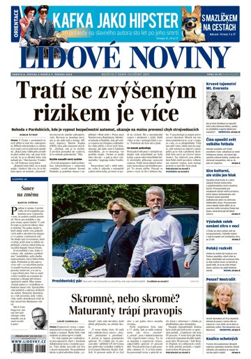 Obálka e-magazínu Lidové noviny 8.6.2024