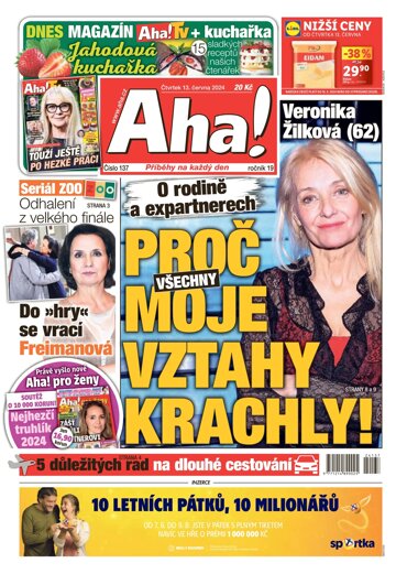 Obálka e-magazínu AHA! 13.6.2024