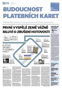 Obálka e-magazínu Hospodářské noviny - příloha 207 - 22.10.2014 Budoucnost platebnich karet