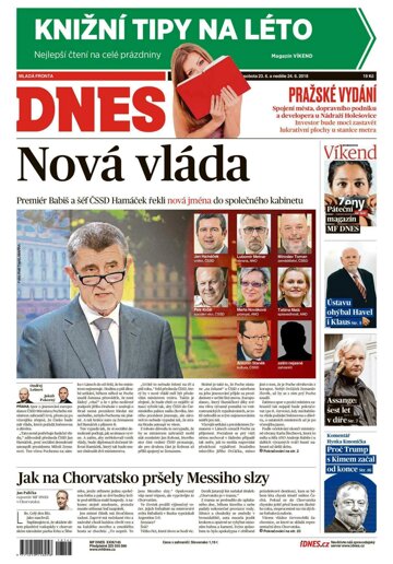 Obálka e-magazínu MF Dnes 23.6.2018