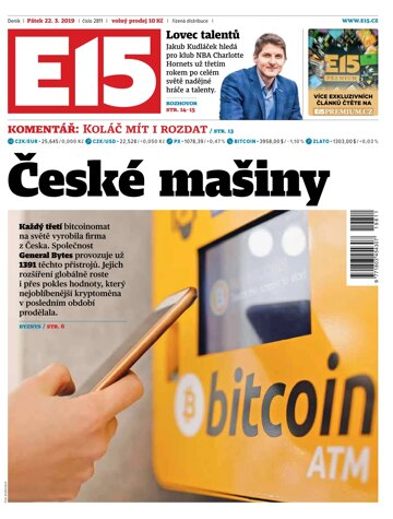 Obálka e-magazínu E15 22.3.2019