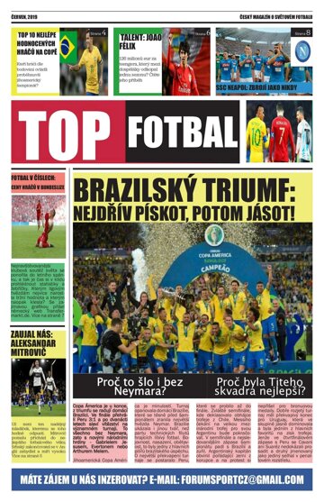 Obálka e-magazínu TOP Fotbal 15/2019