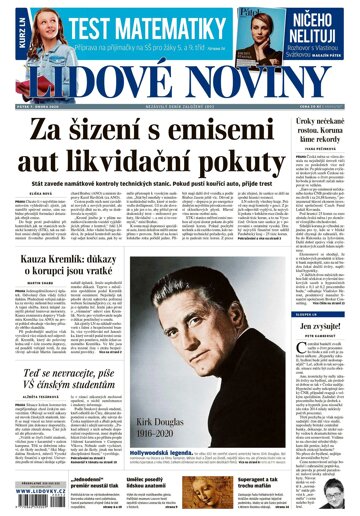 Obálka e-magazínu Lidové noviny 7.2.2020