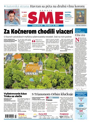 Obálka e-magazínu SME 4.6.2020