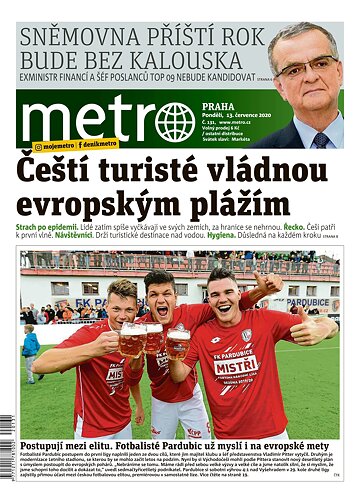 Obálka e-magazínu deník METRO 13.7.2020