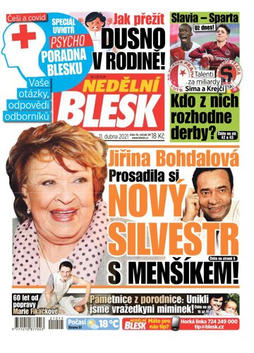 Obálka e-magazínu Nedělní Blesk 11.4.2021