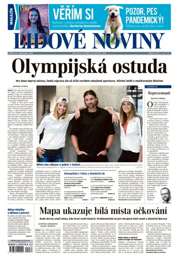 Obálka e-magazínu Lidové noviny 23.7.2021