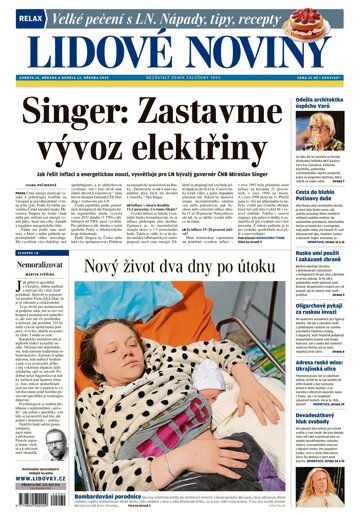 Obálka e-magazínu Lidové noviny 12.3.2022
