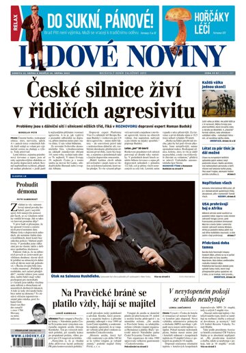 Obálka e-magazínu Lidové noviny 13.8.2022