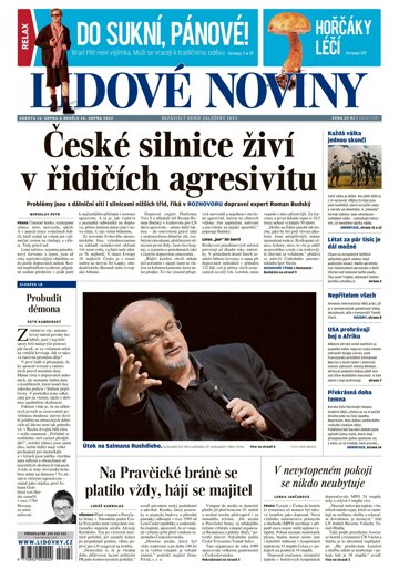 Obálka e-magazínu Lidové noviny 13.8.2022