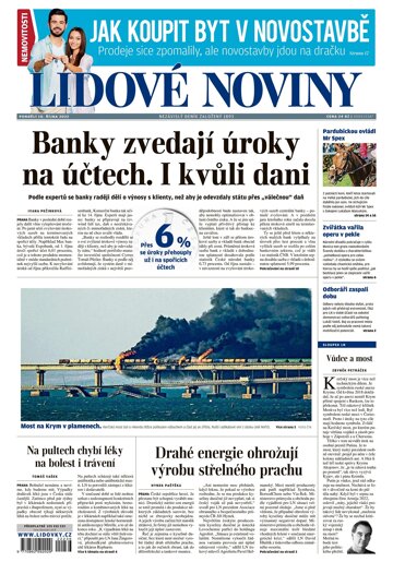 Obálka e-magazínu Lidové noviny 10.10.2022