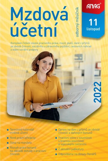 Obálka e-magazínu Mzdová účetní 2022 11/22