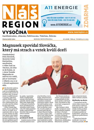 Obálka e-magazínu Náš Region - Vysočina 42/2023