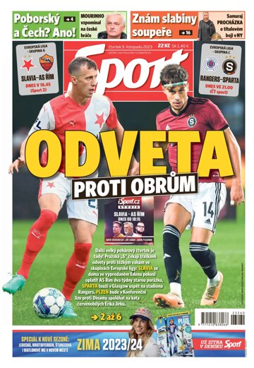 Obálka e-magazínu Sport 9.11.2023