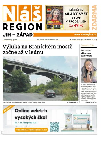 Obálka e-magazínu Náš Region - Jih 46/2023